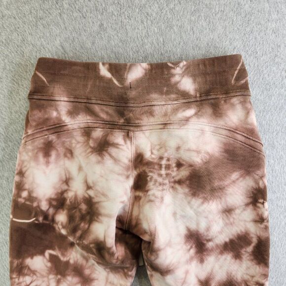 Lululemon Sweatpants Womens 4 Warm Down Jogger Earth Dye Clay Terry Lounge - Picture 7 of 15